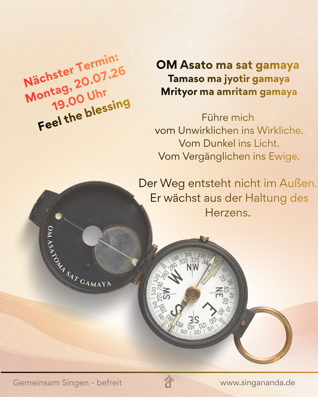 Flyer Singen dahoam in Bad Feilnbach